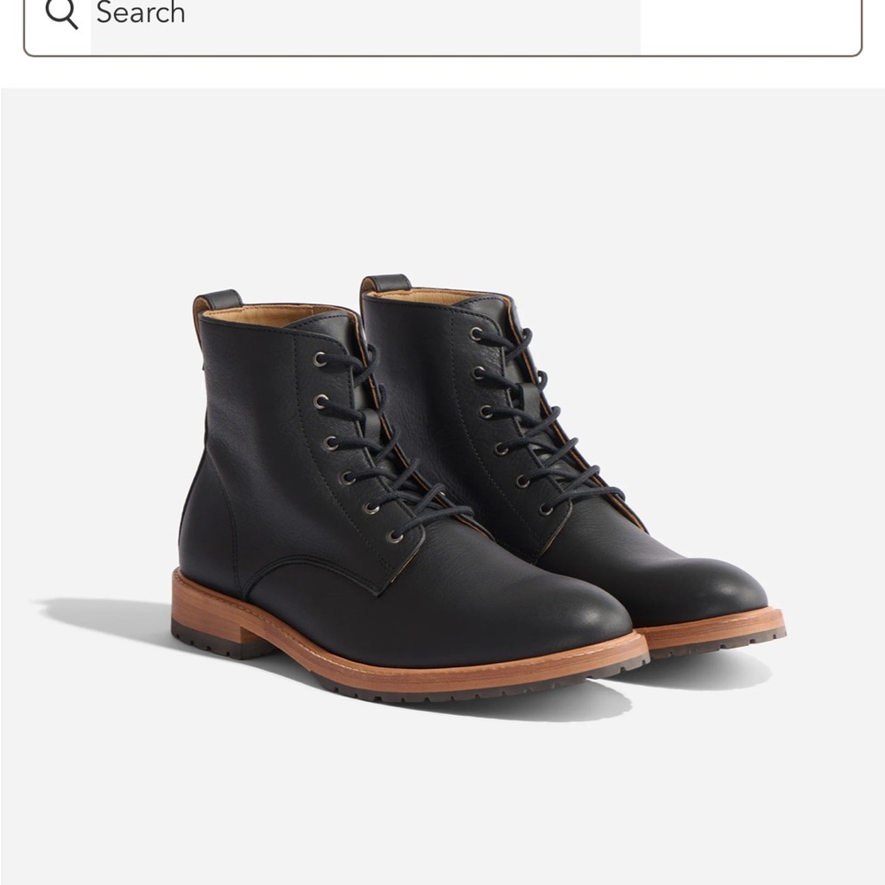 Nisolo Black Leather Men's Boots